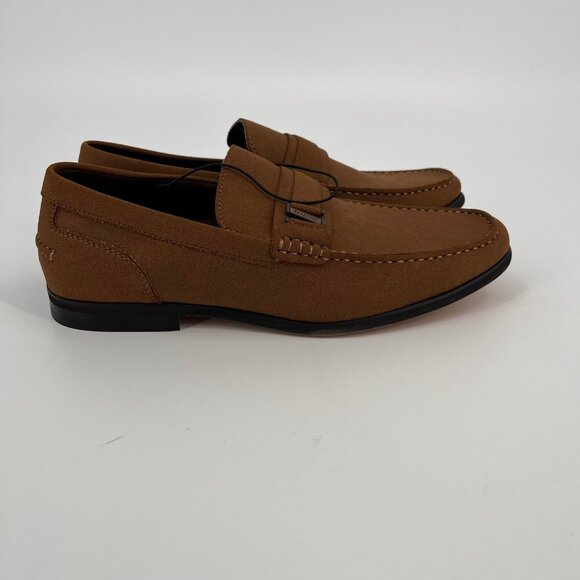 Kenneth Cole Reaction Crespo 2.0 Belt Loafer Size 11.5M Dark Taupe Suede‑Look main image 12